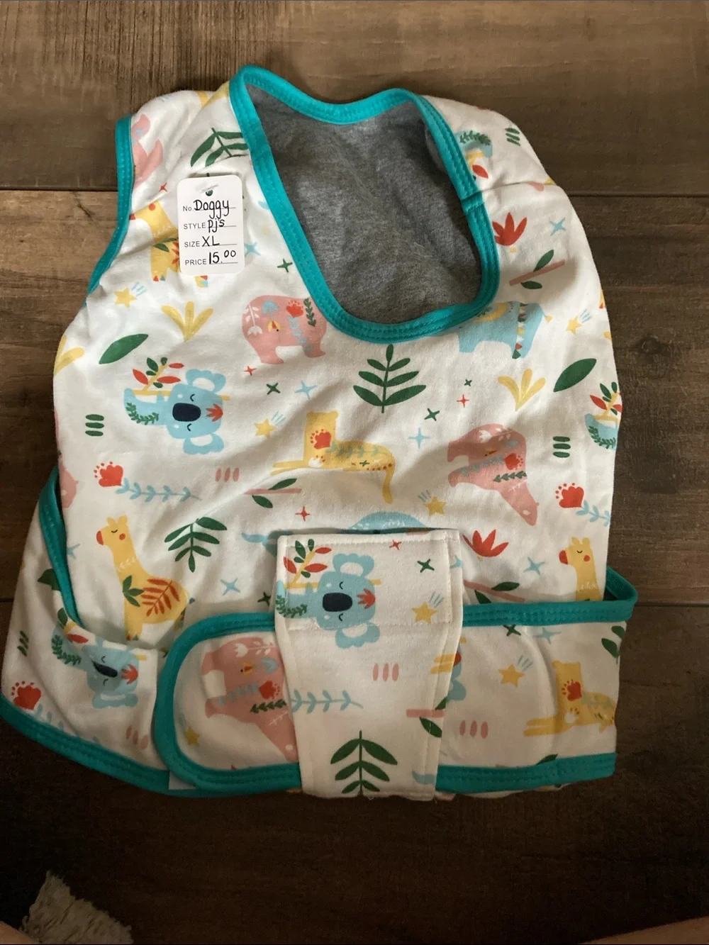 Wildlife Print Dog Pajamas
